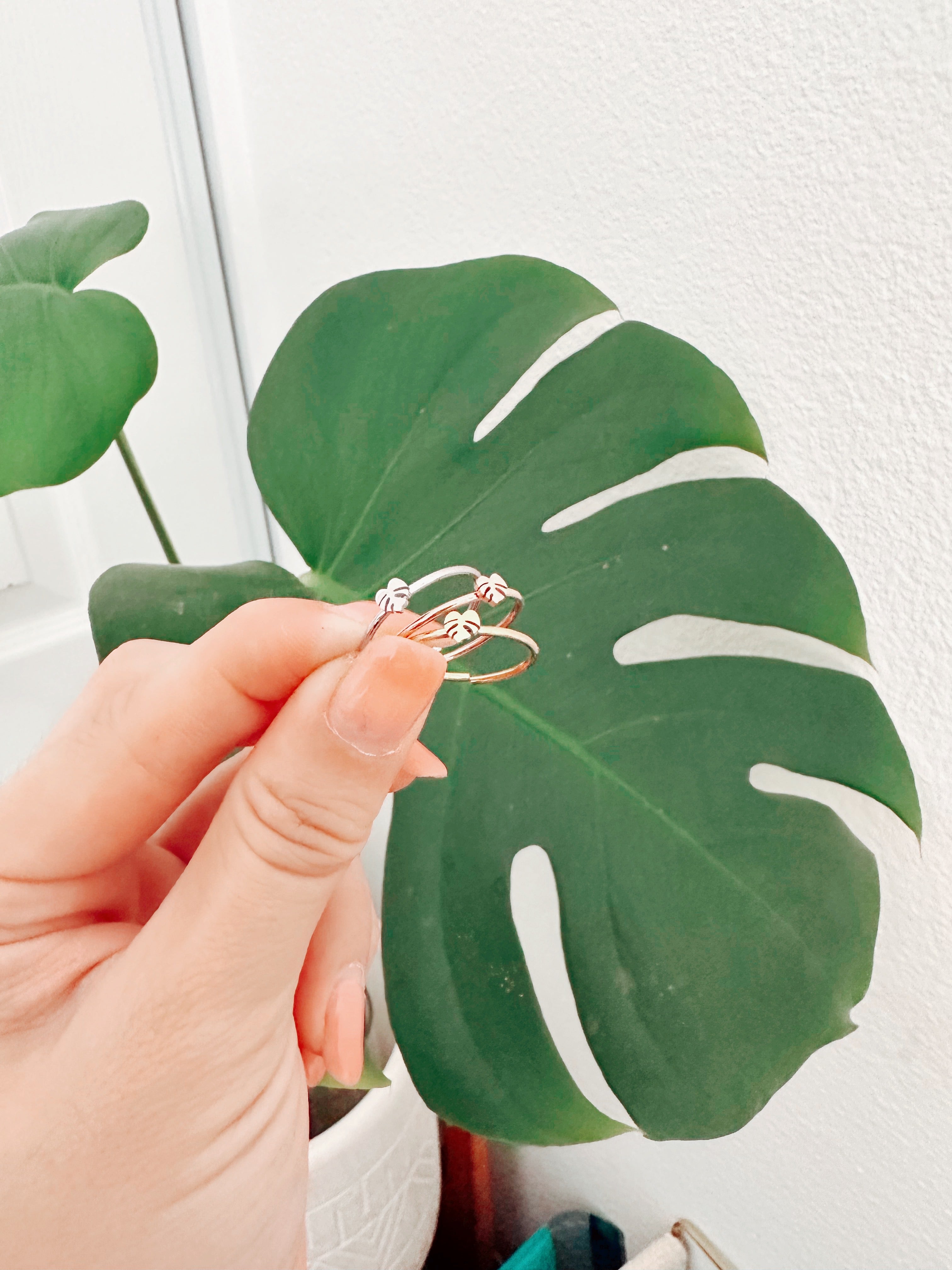 Monstera Deliciosa Dainty Minimal Plant Ring – Plant Dosage LLC, view 9