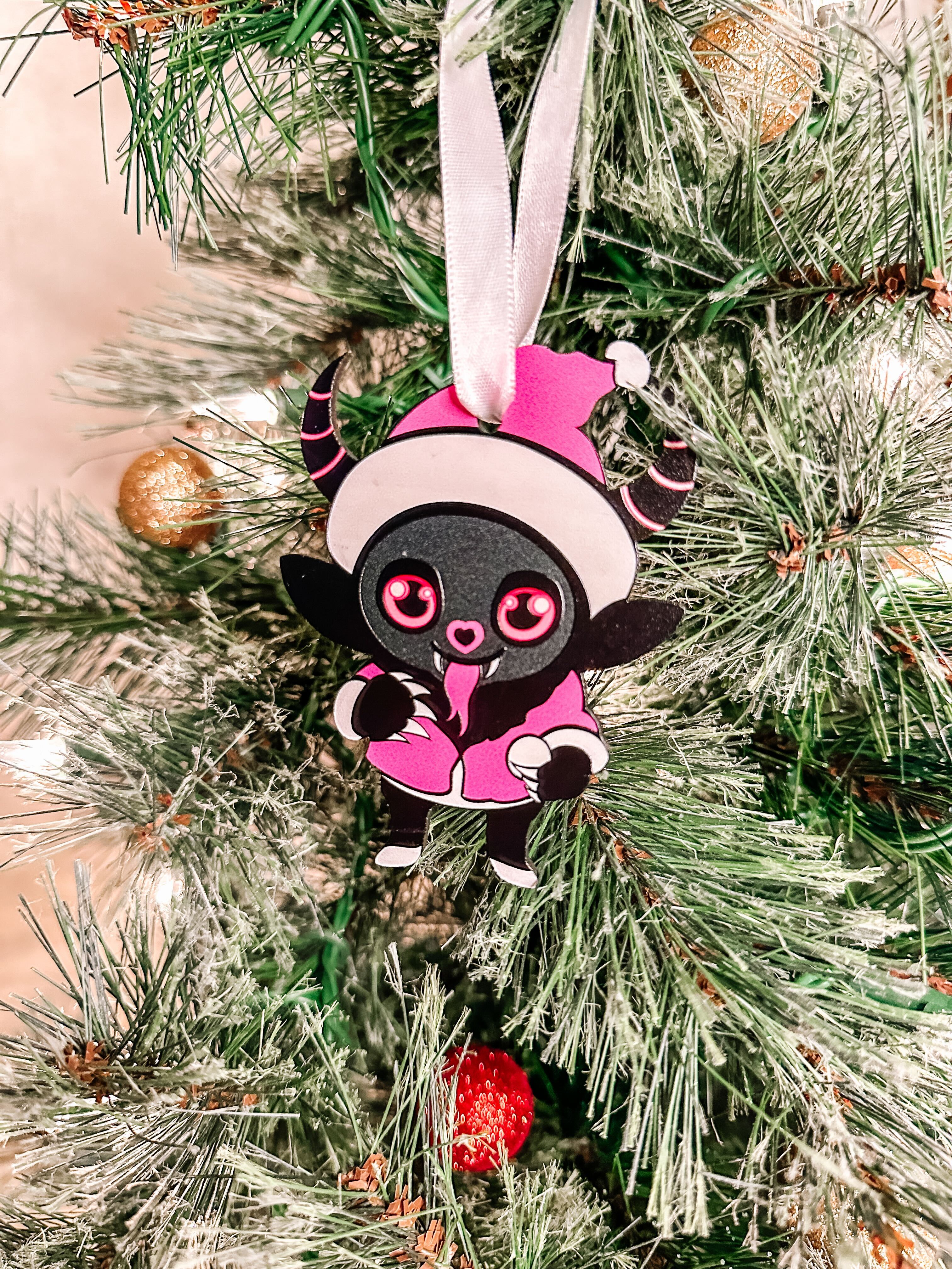 BodyCandy Wood Holiday Krampus Cutie Christmas Ornament — main product shot