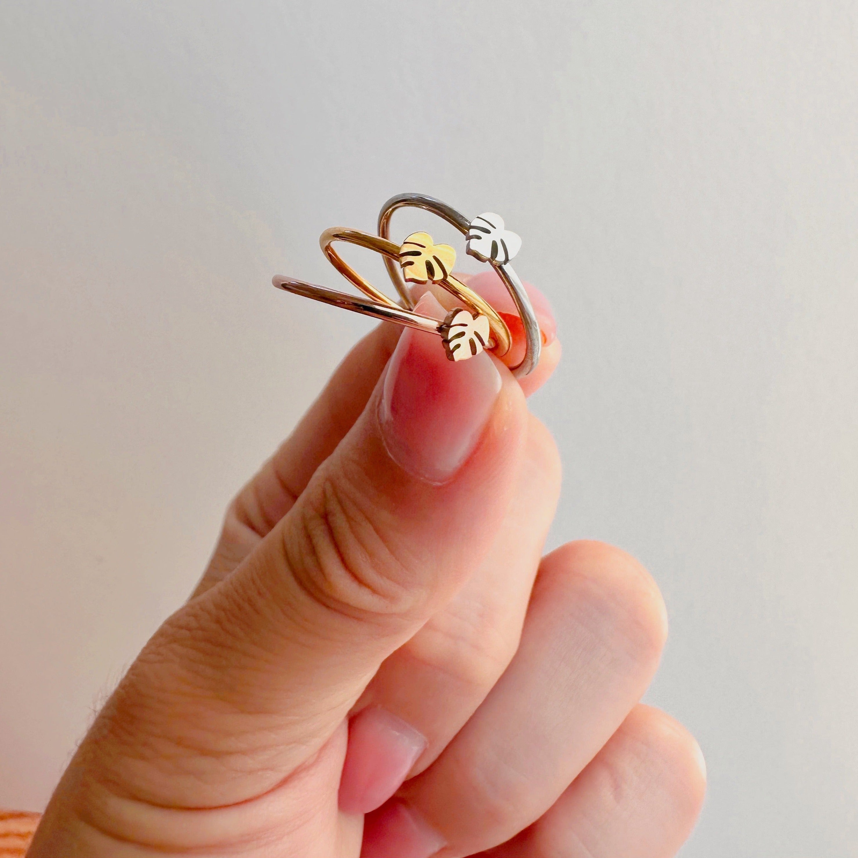 Monstera Deliciosa Dainty Minimal Plant Ring – Plant Dosage LLC, view 2