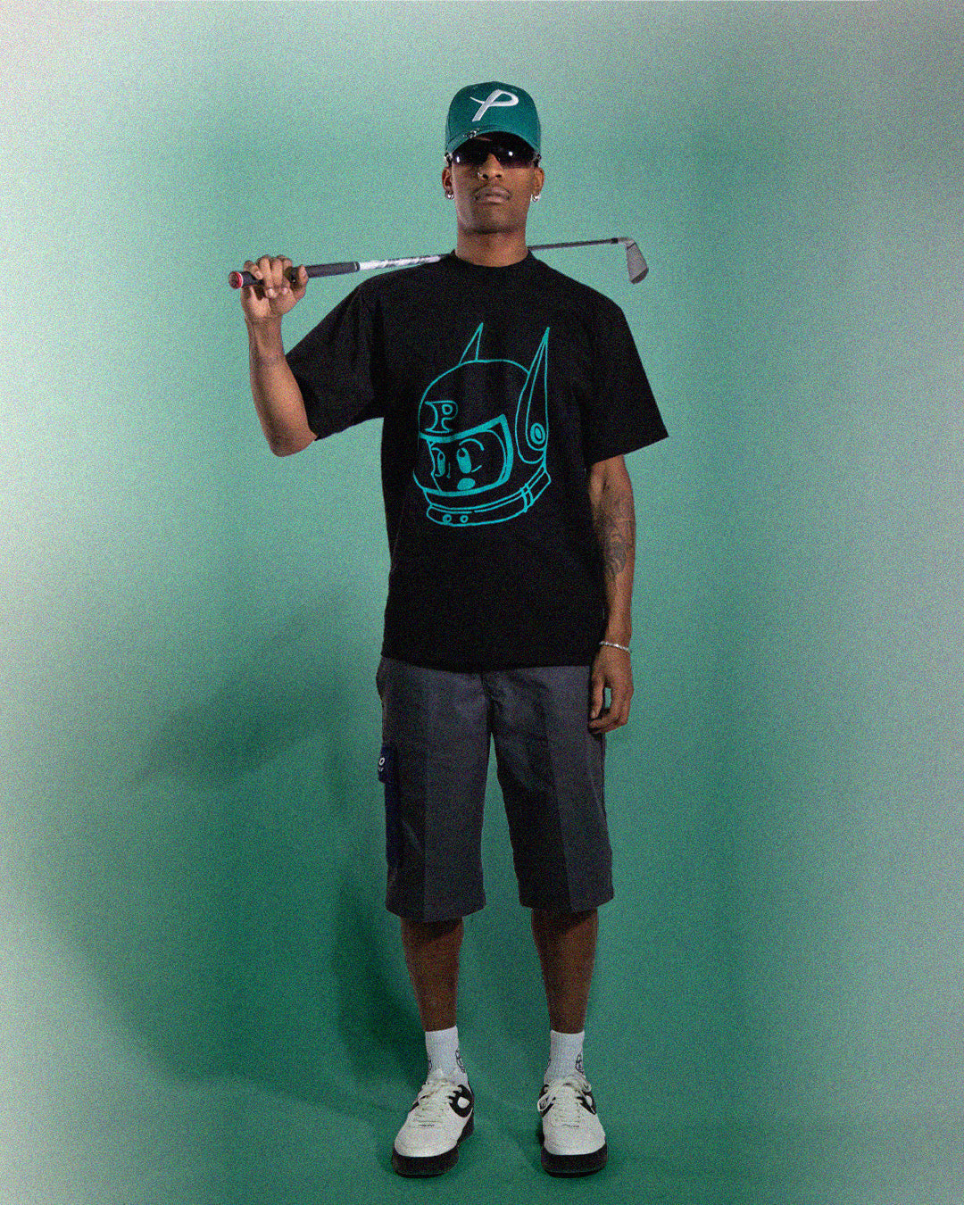 BOY PLUTO TEE | BLACK/GREEN