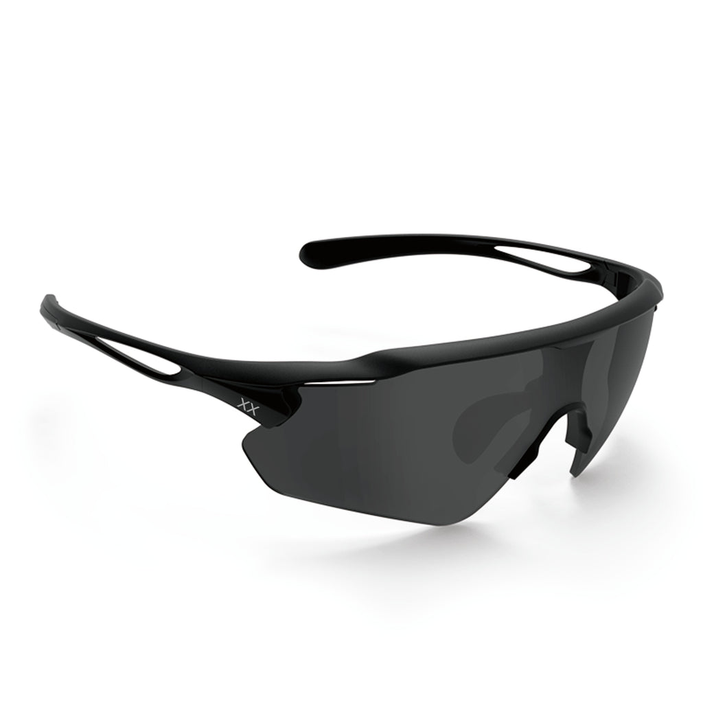 BLACKOUT BARBELL Apex Running Glasses — detail and construction