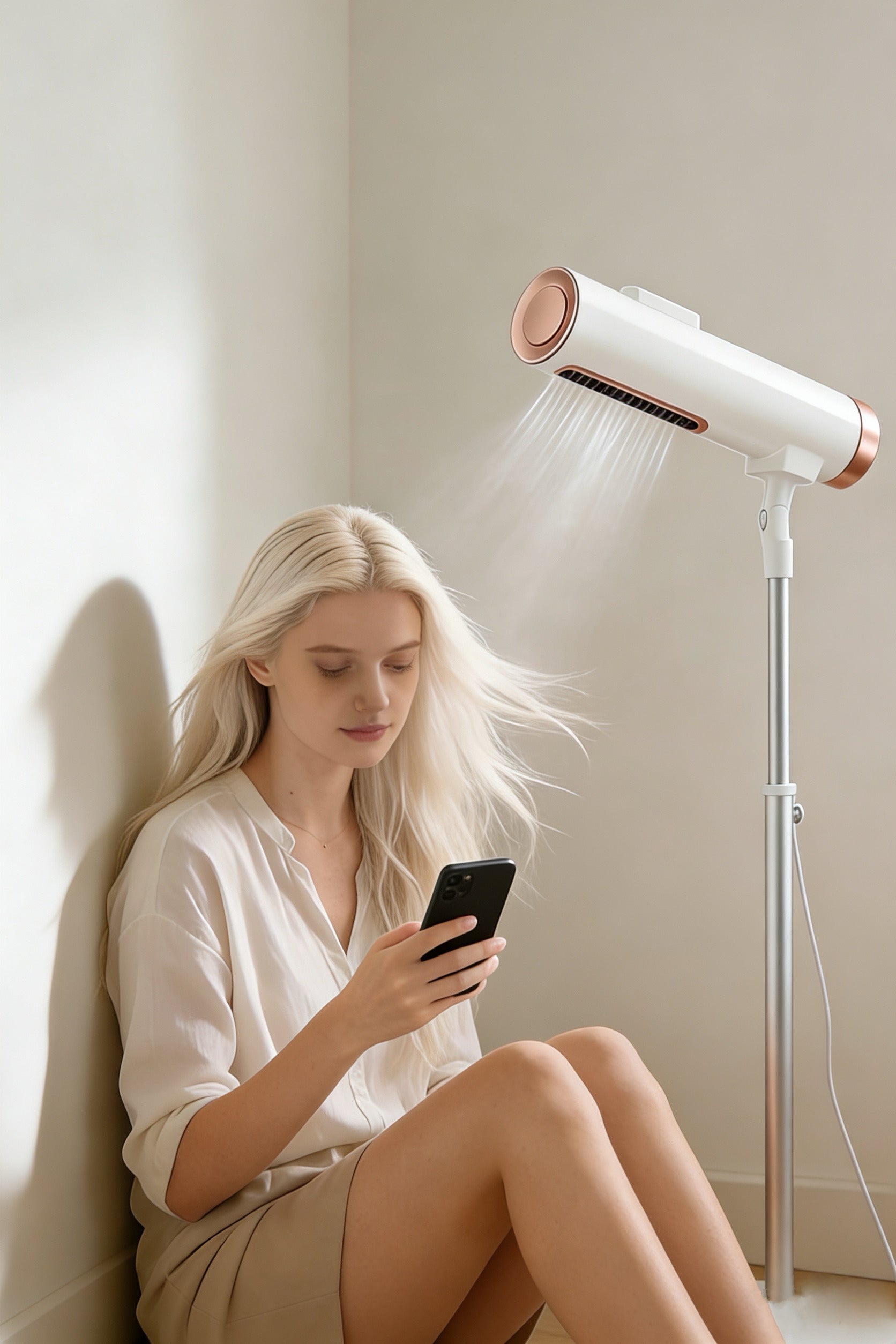 Forest Summer Laaefa 1.0 (Hands-Free Hair Dryer) — in-use photo