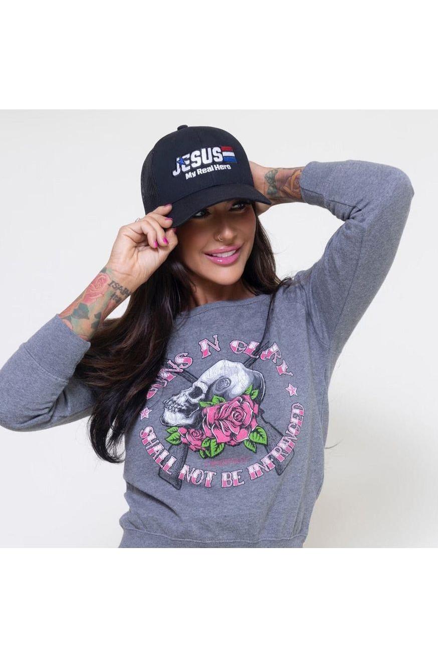 Pretty Little Patriot Pretty Little Patriot Jesus My Real Hero Hat -clearance — main product shot