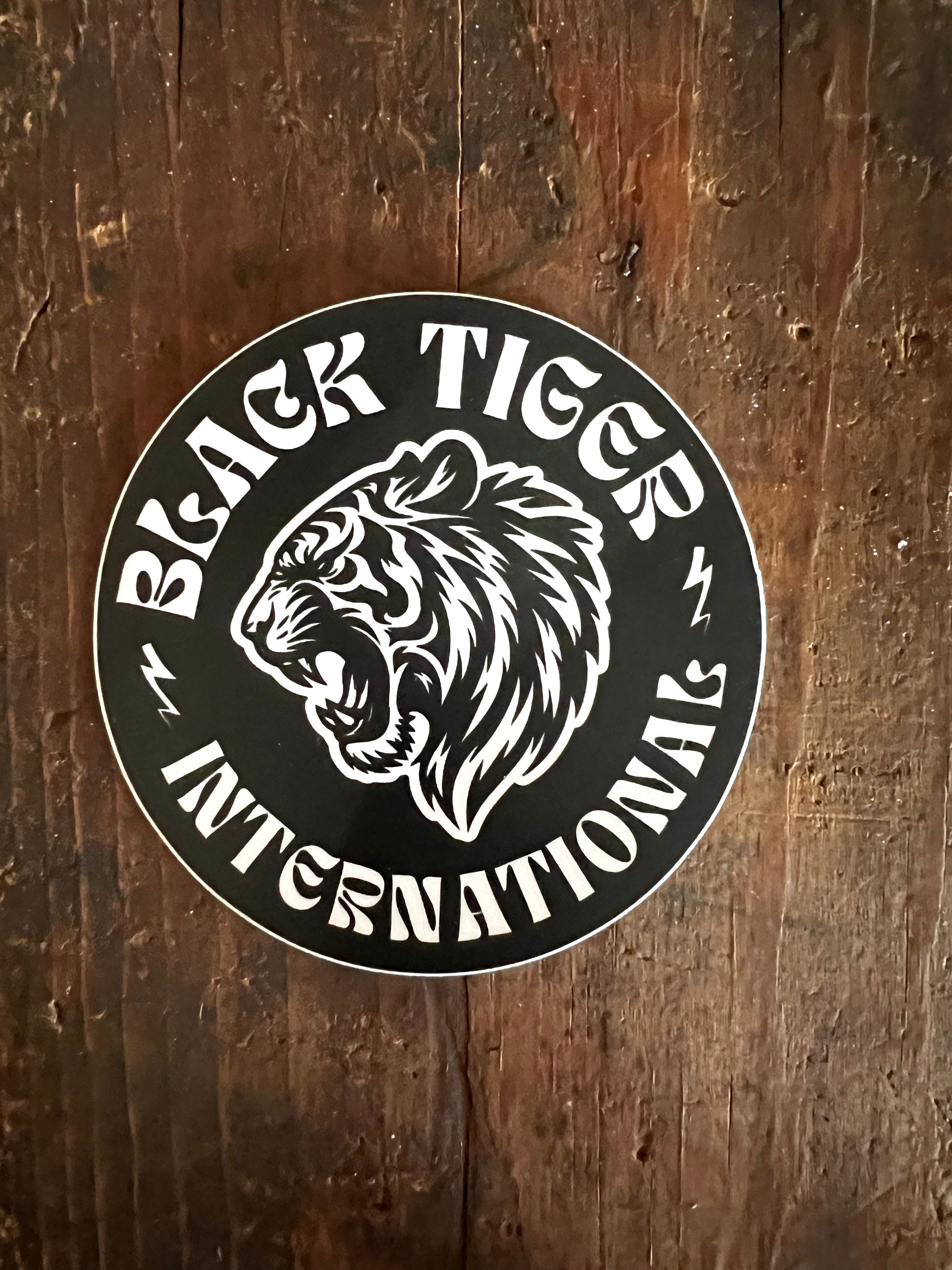 Black Tiger International Attack Tiger  Logo Black — detail and construction