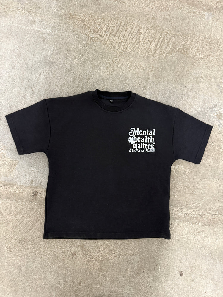 Double Mental Health Matters Tee – Front and Back Print Mindful Affirmation Unisex Graphic T-Shirt