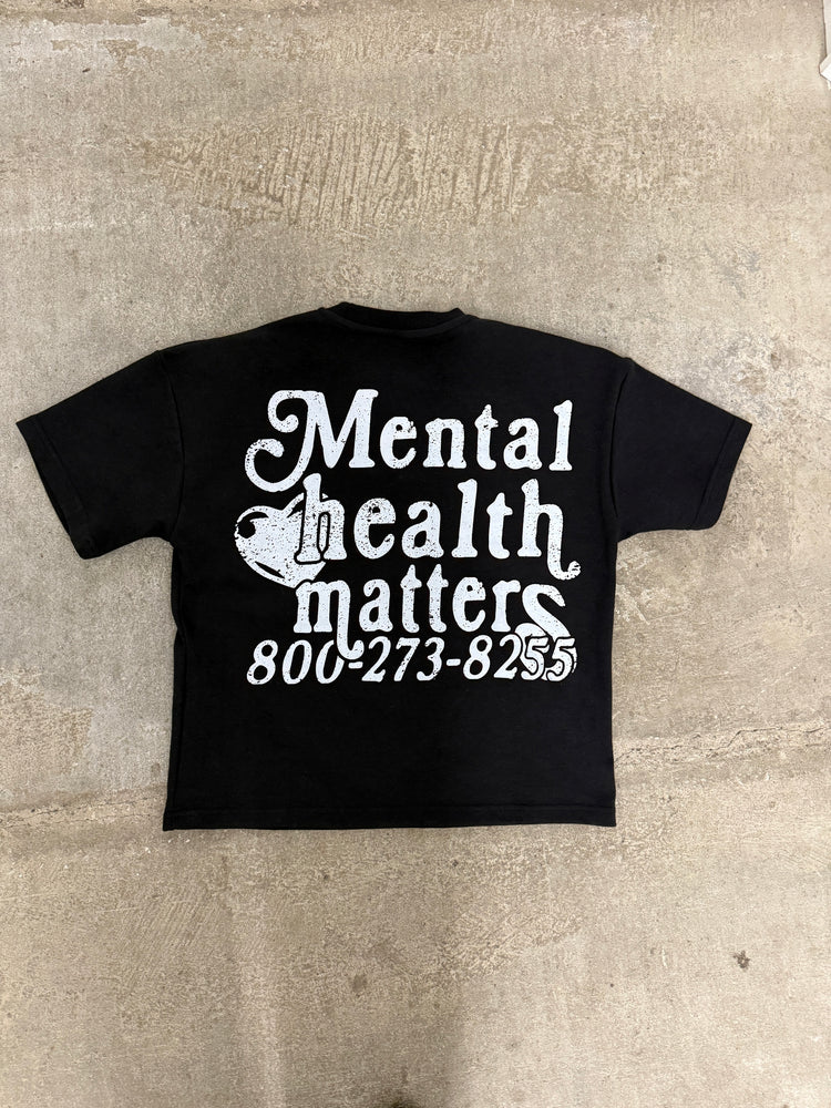 Double Mental Health Matters Tee – Front and Back Print Mindful Affirmation Unisex Graphic T-Shirt