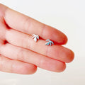Rhaphidophora Decursiva Metal Stud Earrings – Plant Dosage LLC, view 3