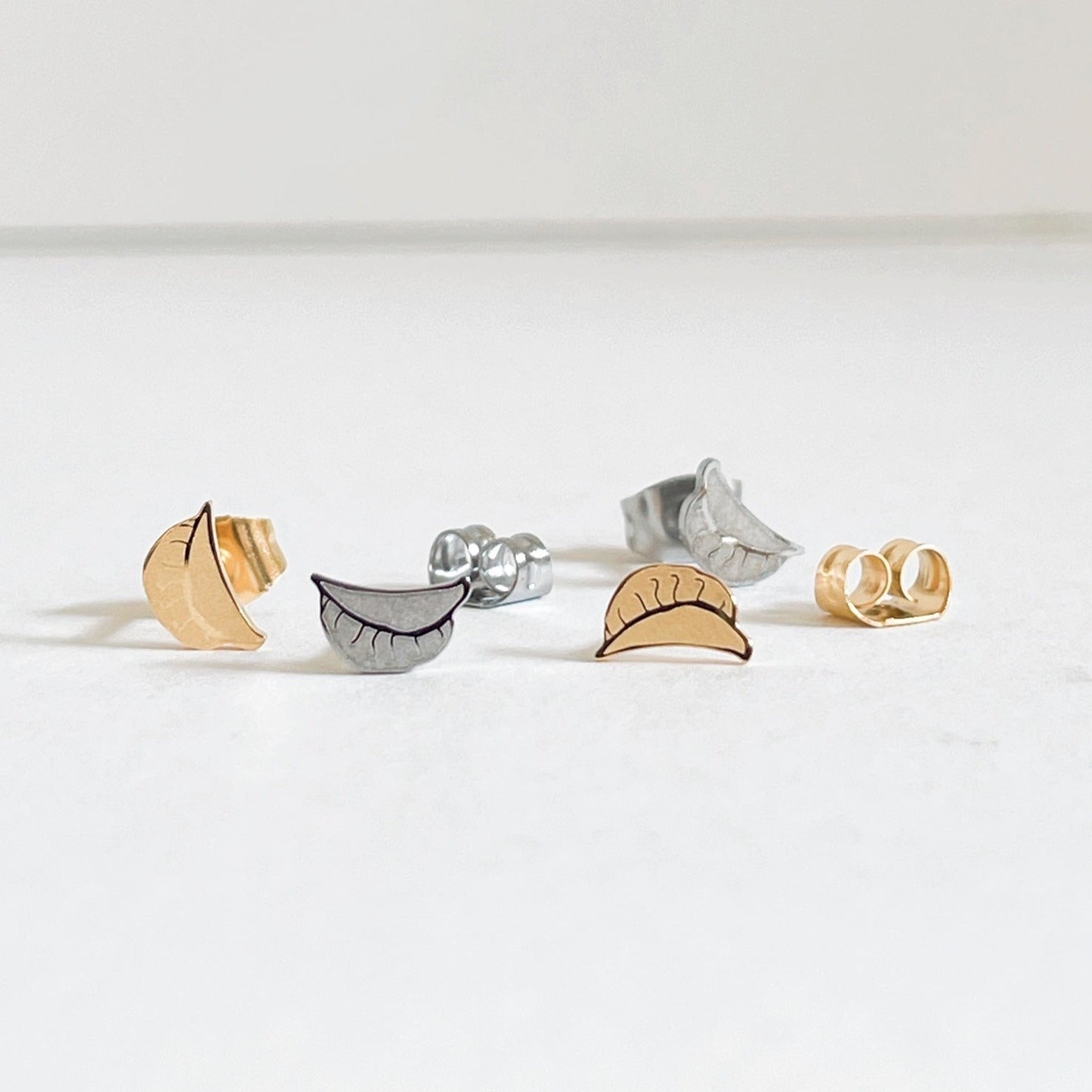 Dumplings Metal Stud Earrings – Plant Dosage LLC