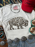 Wild Junkie Leopard Buffalo Graphic Tee — main product shot