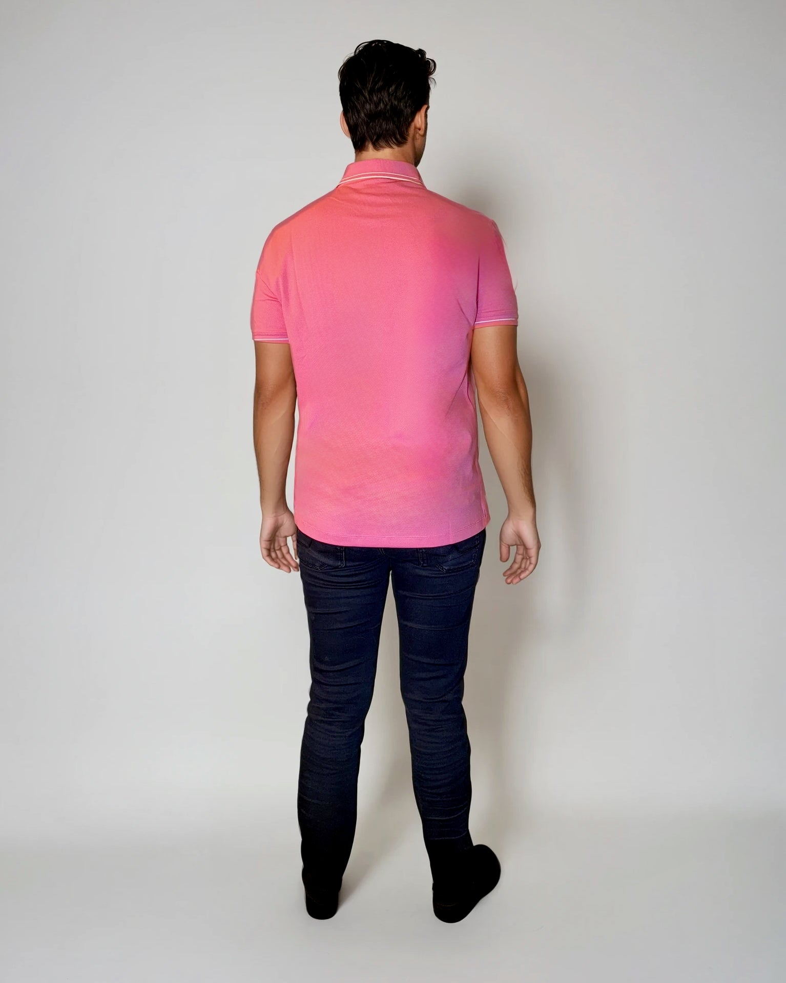 Buki Pocket Polo Shirt - Pink — side view