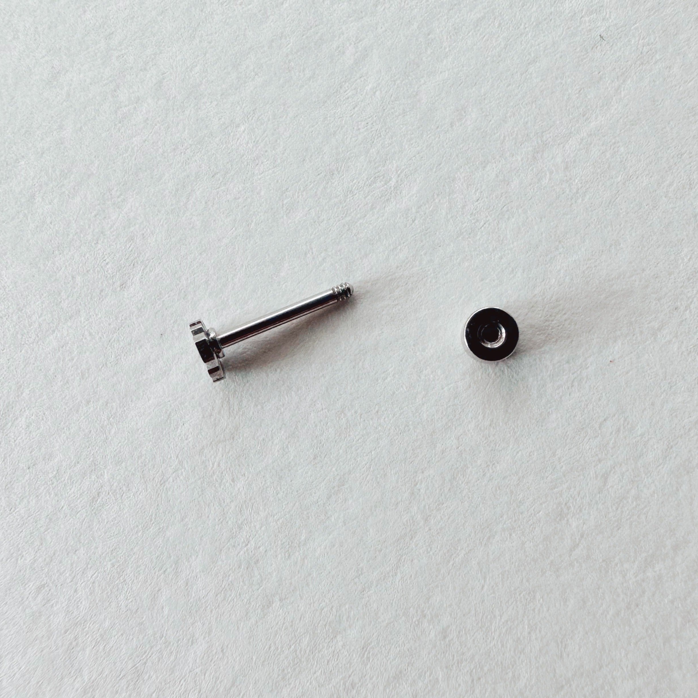 Flat Back- Teeniest Tiniest Monstera Deliciosa Earring Studs – Plant Dosage LLC, view 9