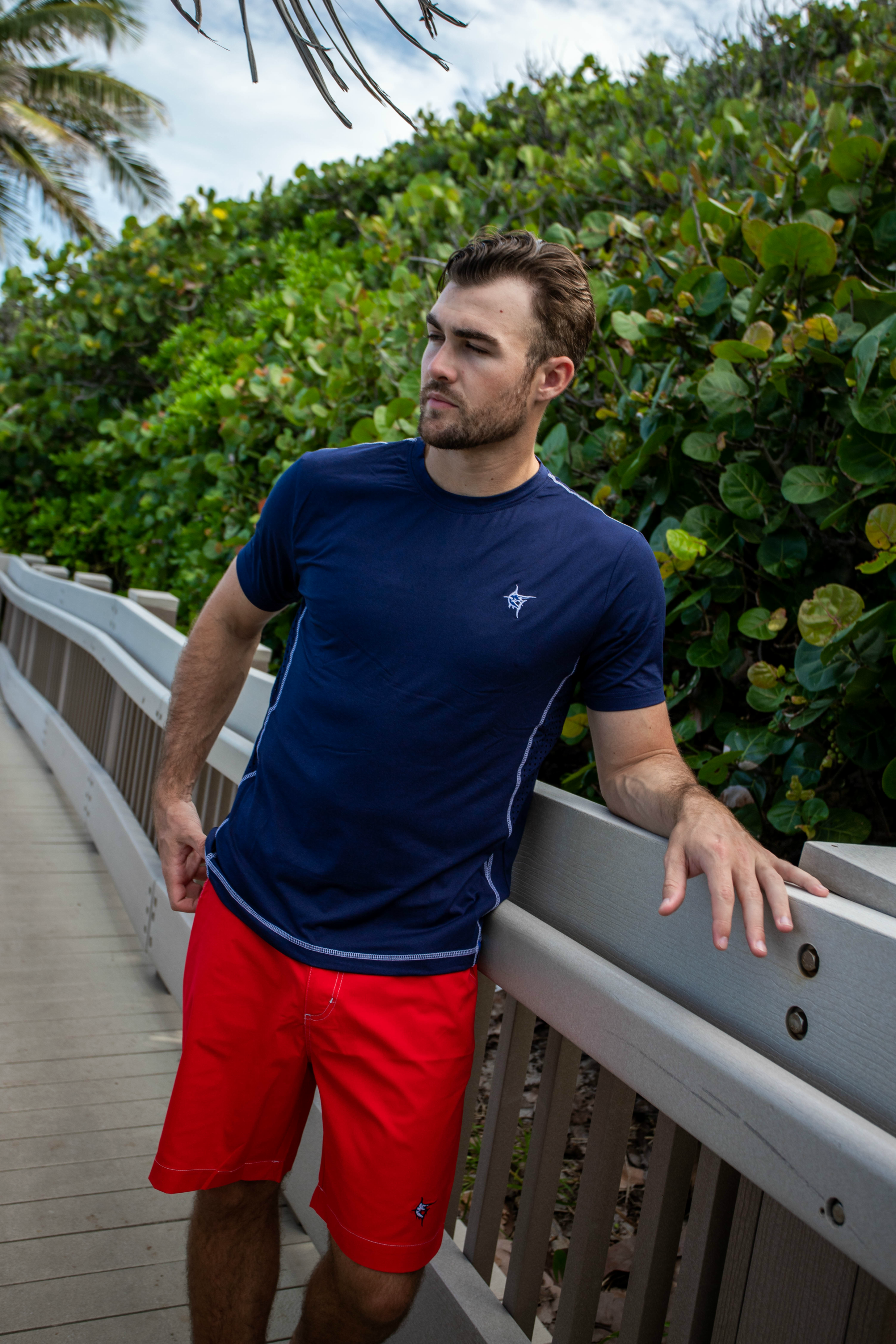 Grander Short Sleeve Performance Tee – White Water Life, view 3