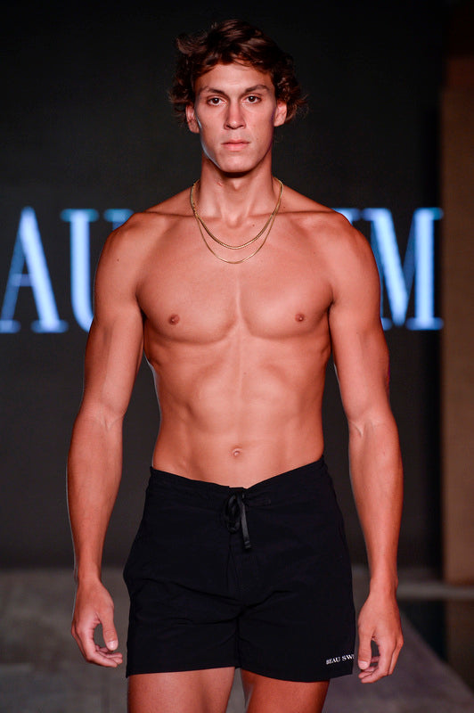 Beau Swim Laguna Shorts - Black — lifestyle context