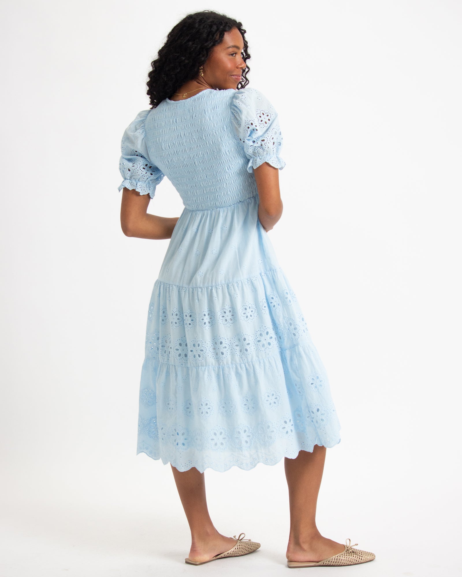 Blue Skies Eyelet Dress