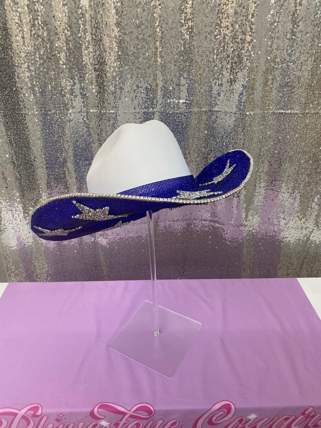 Rhinestone Cowgirl Dallas Cowboys Hat — detail close-up