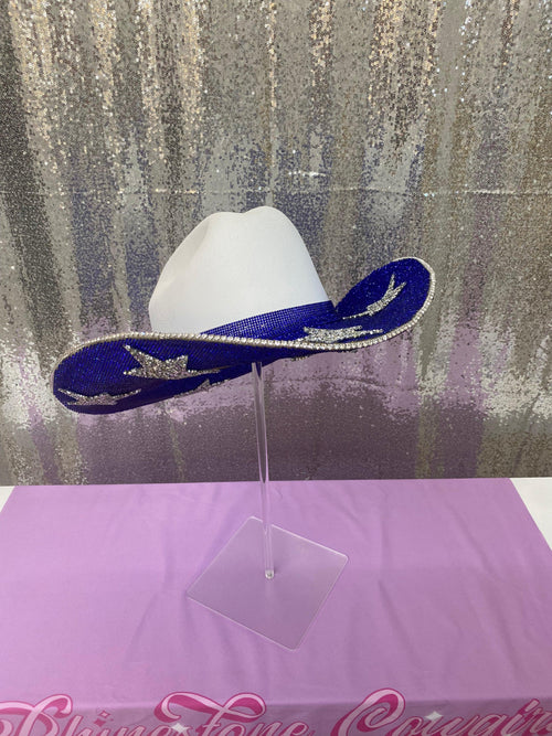 Rhinestone Cowgirl Dallas Cowboys Hat — detail close-up
