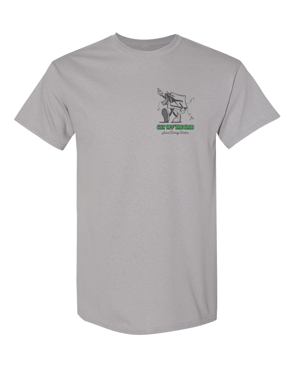 Off The Grid Surplus In Tents Tee — side view