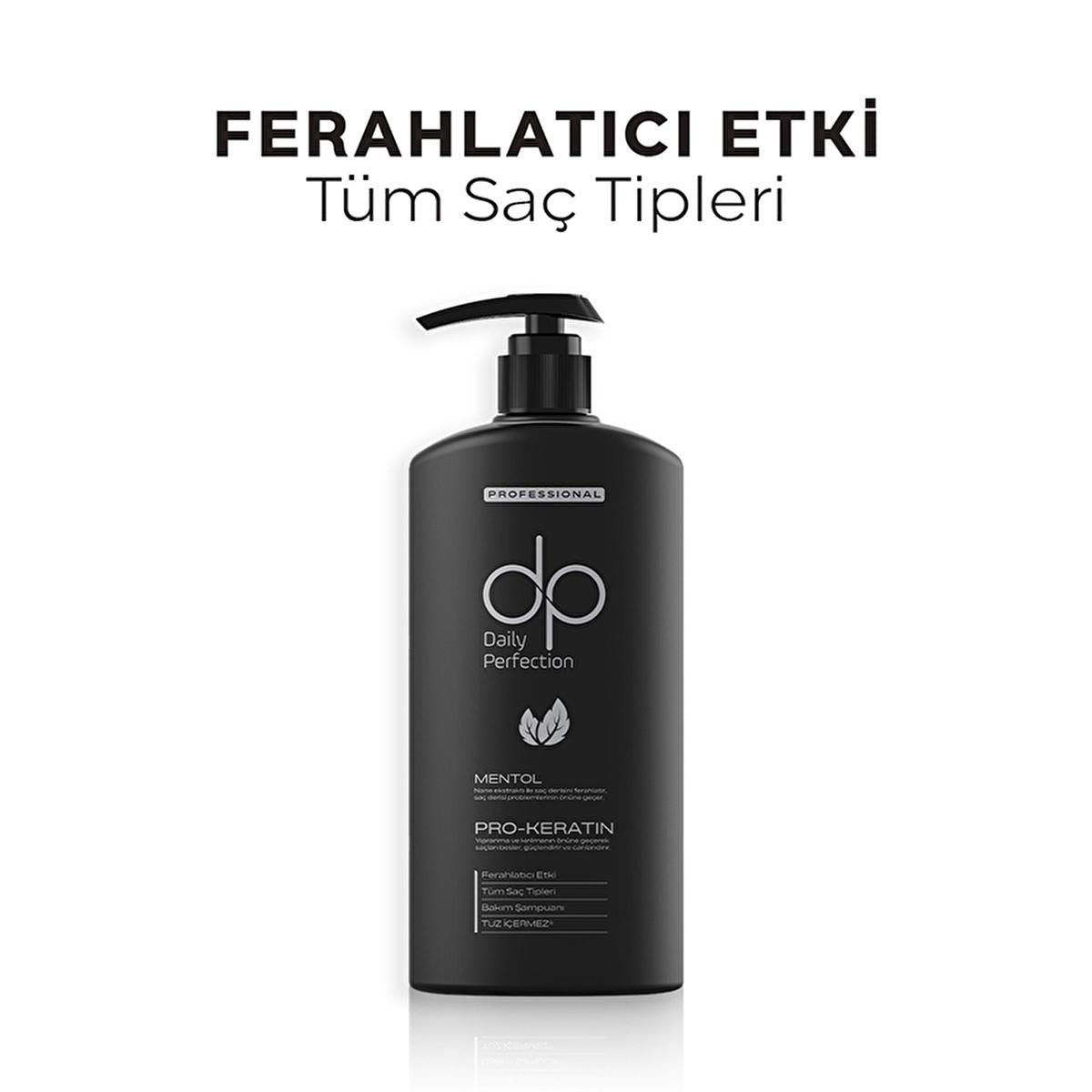 Dp Menthol Shampoo 425ml - Refreshing, Salt-Free Formula for Hair Strengthening & Scalp Health