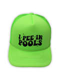 Luckless Outfitters I P IN POOLS FOAM TRUCKER HAT — main product shot