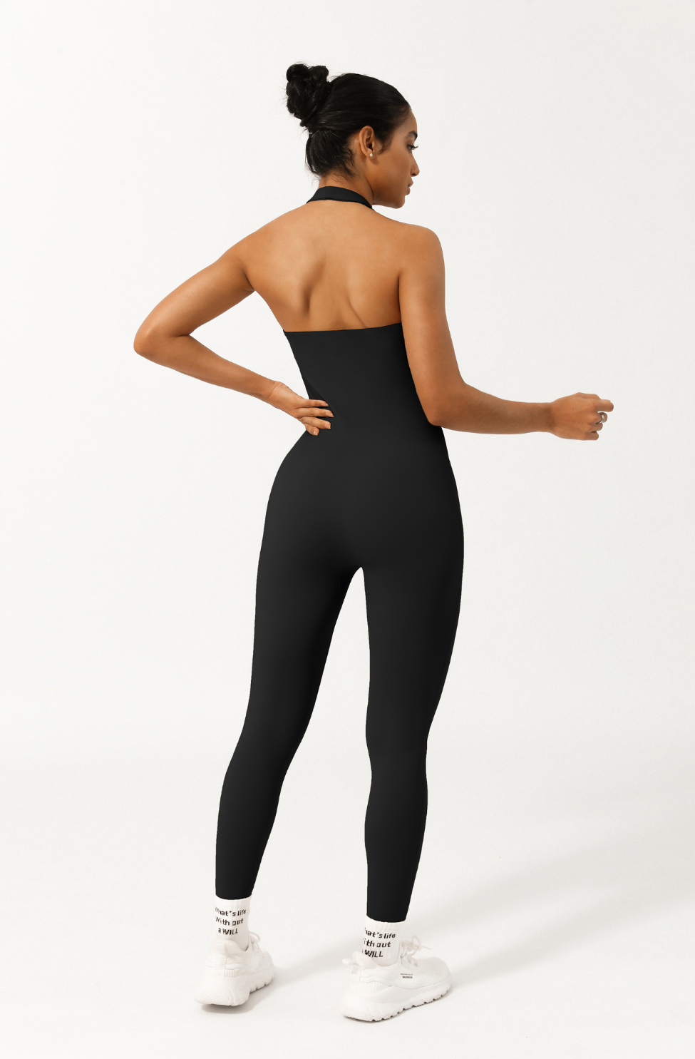 KIMITH BRAND I Am Powerful Bodysuit in Black — detail shot 6