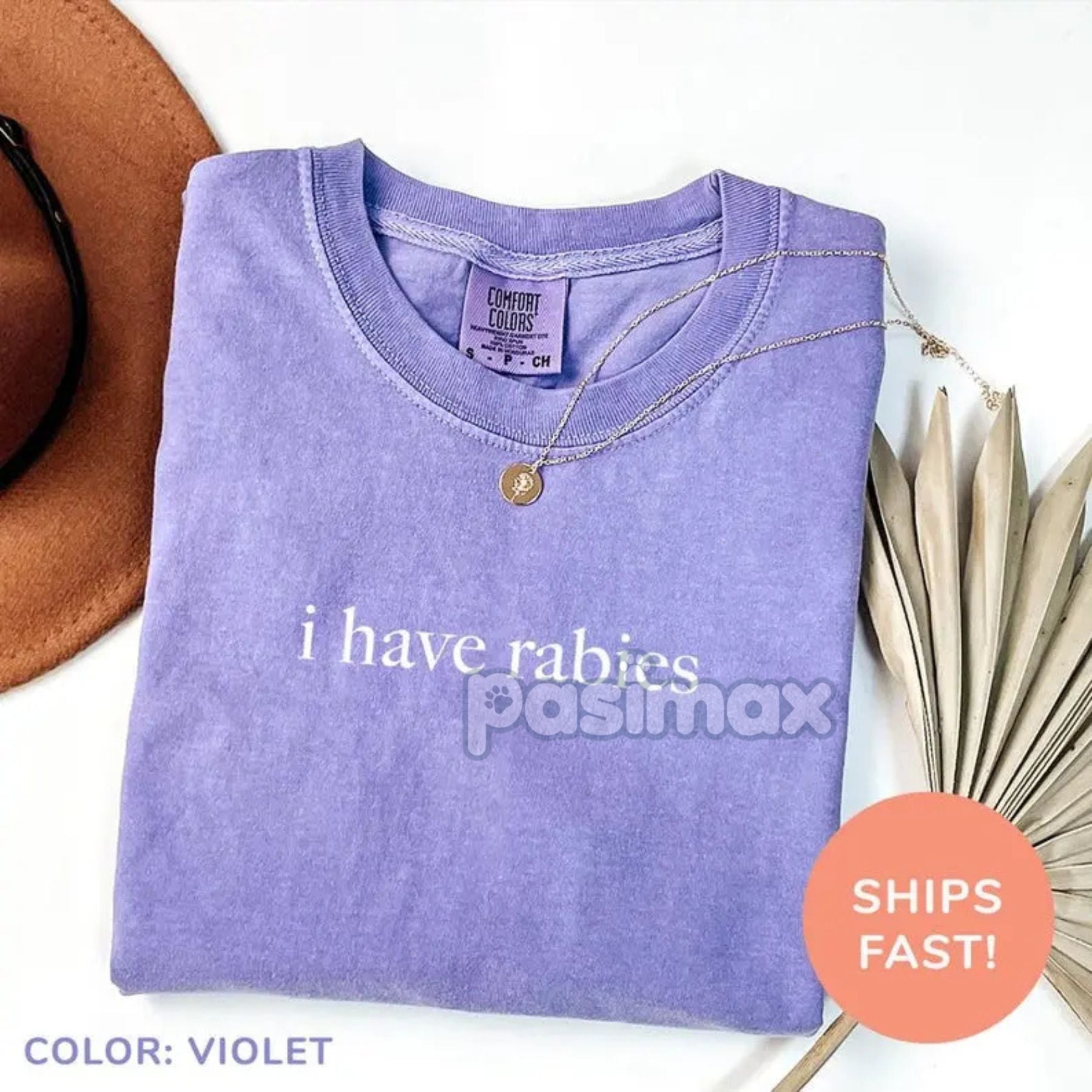 Pasimax I Have Rabies T-Shirt — main product shot