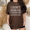 Pasimax "I Know I'm An Asshole" Printed T-Shirt - Sarcastic Boss Energy Graphic Tee, Unapologetic Attitude Shirt, Funny Bruta