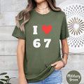 Pasimax "I Love 6 7" Crewneck T-shirt — main product shot