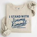Pasimax I Stand With Jimmy Kimmel Free Speech Sweatshirt — main product shot