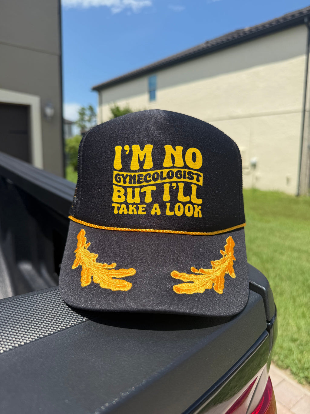Luckless Outfitters I'll Take A Look Trucker Hat — lifestyle context