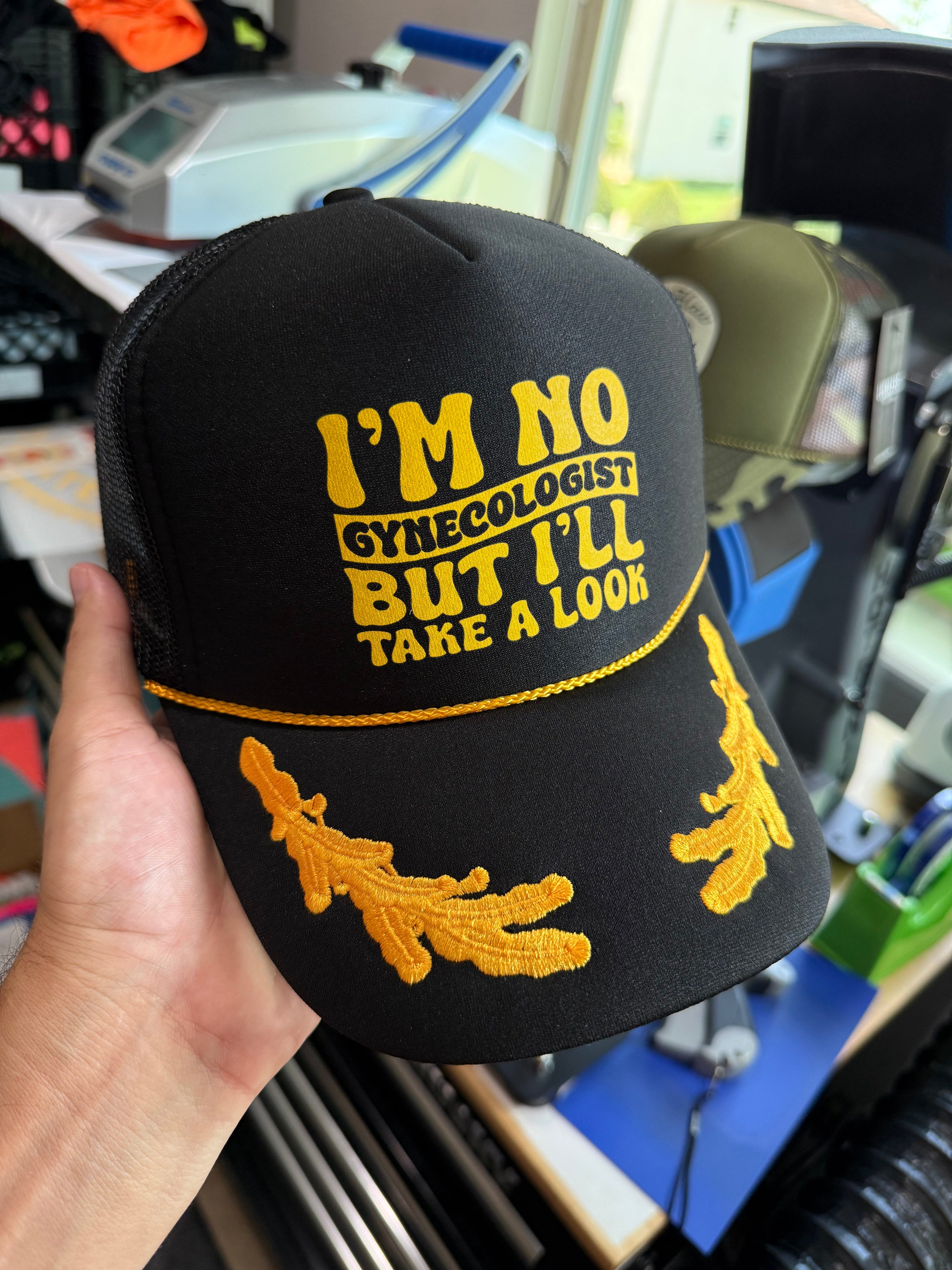 Luckless Outfitters I'll Take A Look Trucker Hat — side view