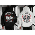 Pasimax "I’m Broken Leave Me Alone" Hoodie – Aesthetic Emo Streetwear, Moody Grunge Statement Pullover, Unisex — main product