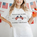"I'm Just Mad Cuz I Loved This Place" 250th Anniversary Shirt – Funny 1776 Patriotic T-Shirt, Premium 100% Cotton 2026 Sestercentennial Top, Soft Lived-In Heavyweight Independence Day Tee, Made in USA