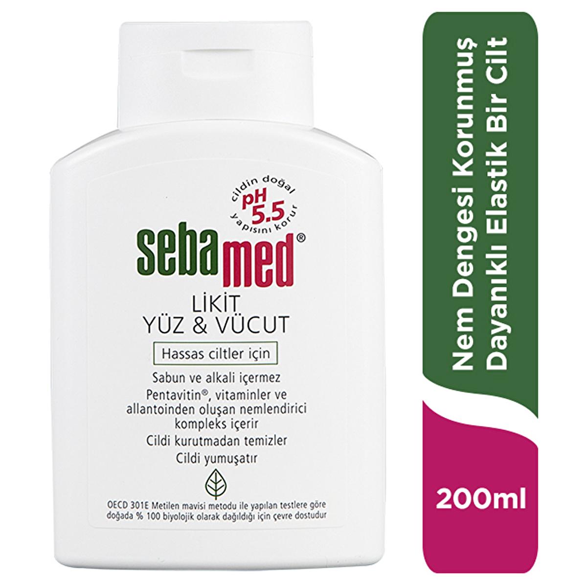 Sebamed Liquid Face and Body Cleanser - Gentle pH 5.5 Skincare for Sensitive Skin, Moisturizing & Vitamin-Enriched