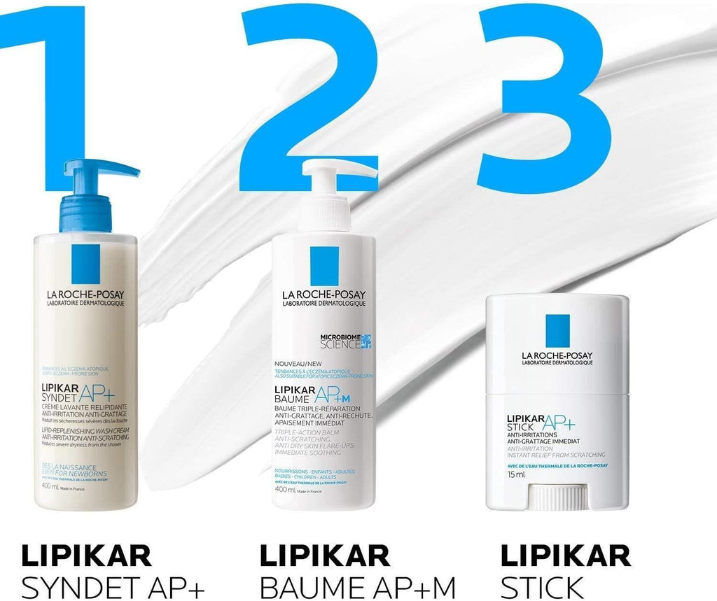 La Roche Posay Lipikar Baume AP+ M Moisturizing Balm for Dry Skin - Fragrance-Free, 2.54 fl oz