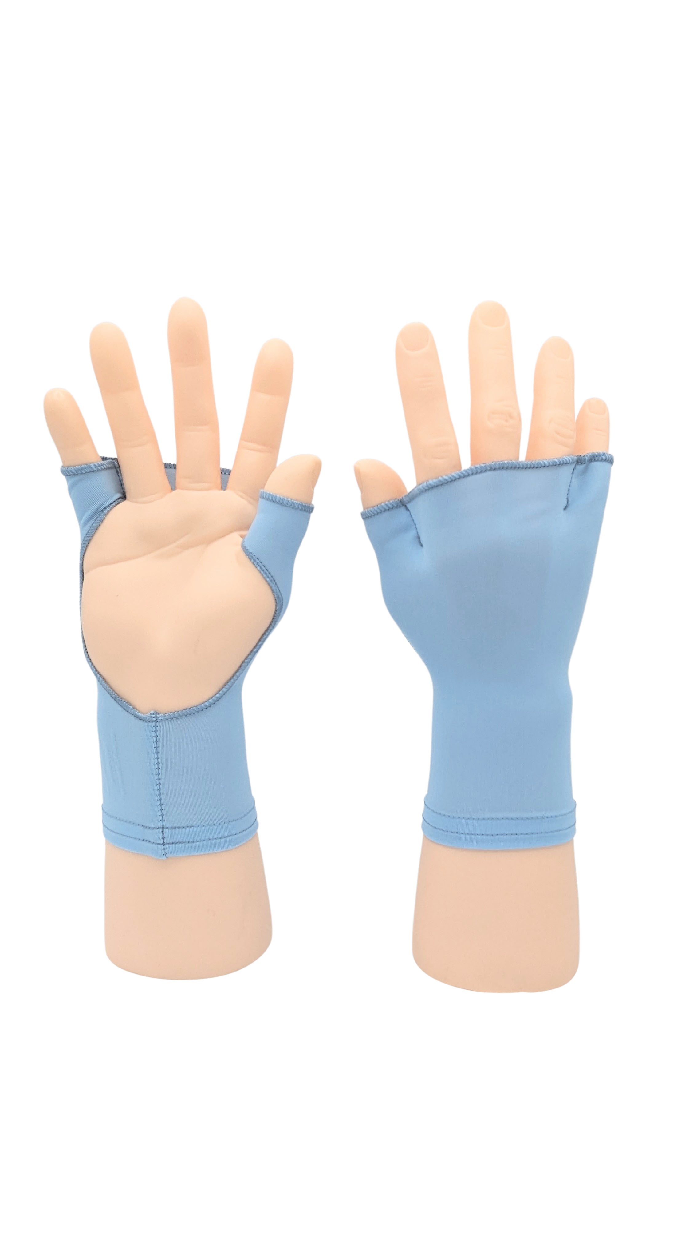 PalmFree™SunWear PalmFree™SunWear PalmFree™ Sun Gloves - Soft Blue - UPF 50+ — main product shot