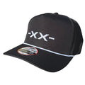 BLACKOUT BARBELL Icon Snapback (Black / White) — main product shot