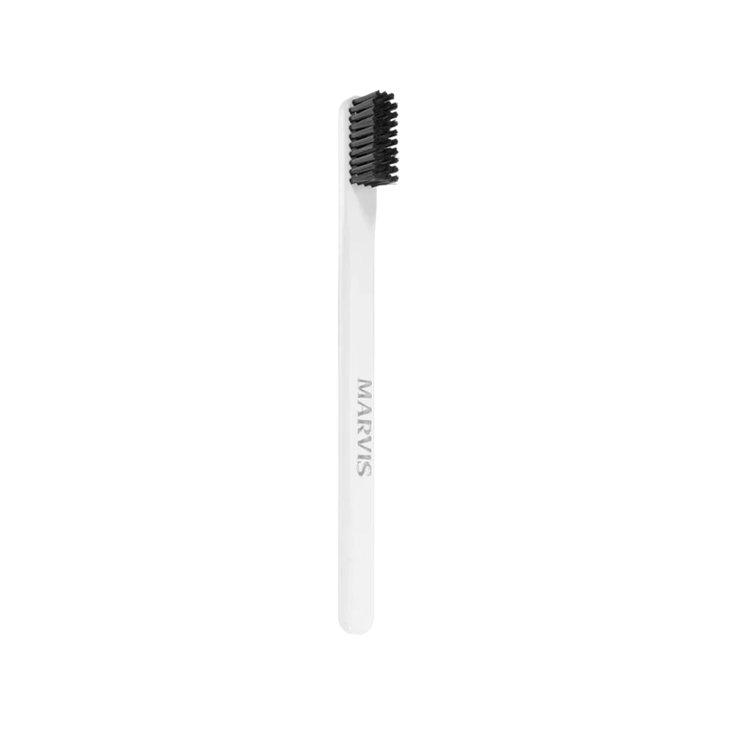 Marvis Soft Bristle Toothbrush - White, Gentle on Gums, Effective Cleaning for Dental Hygiene