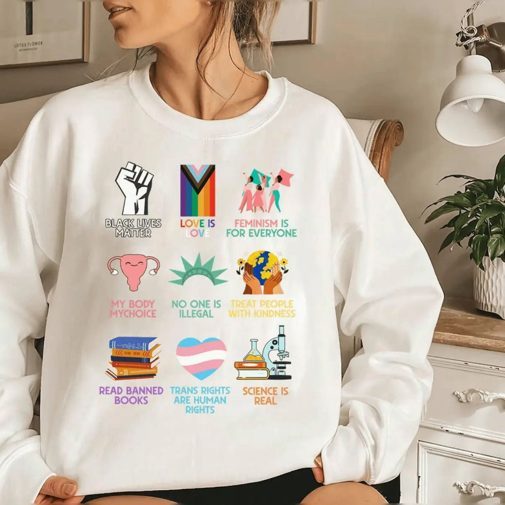 Pasimax Idaho Teacher "Everyone is Welcome Here" Sweatshirt — main product shot
