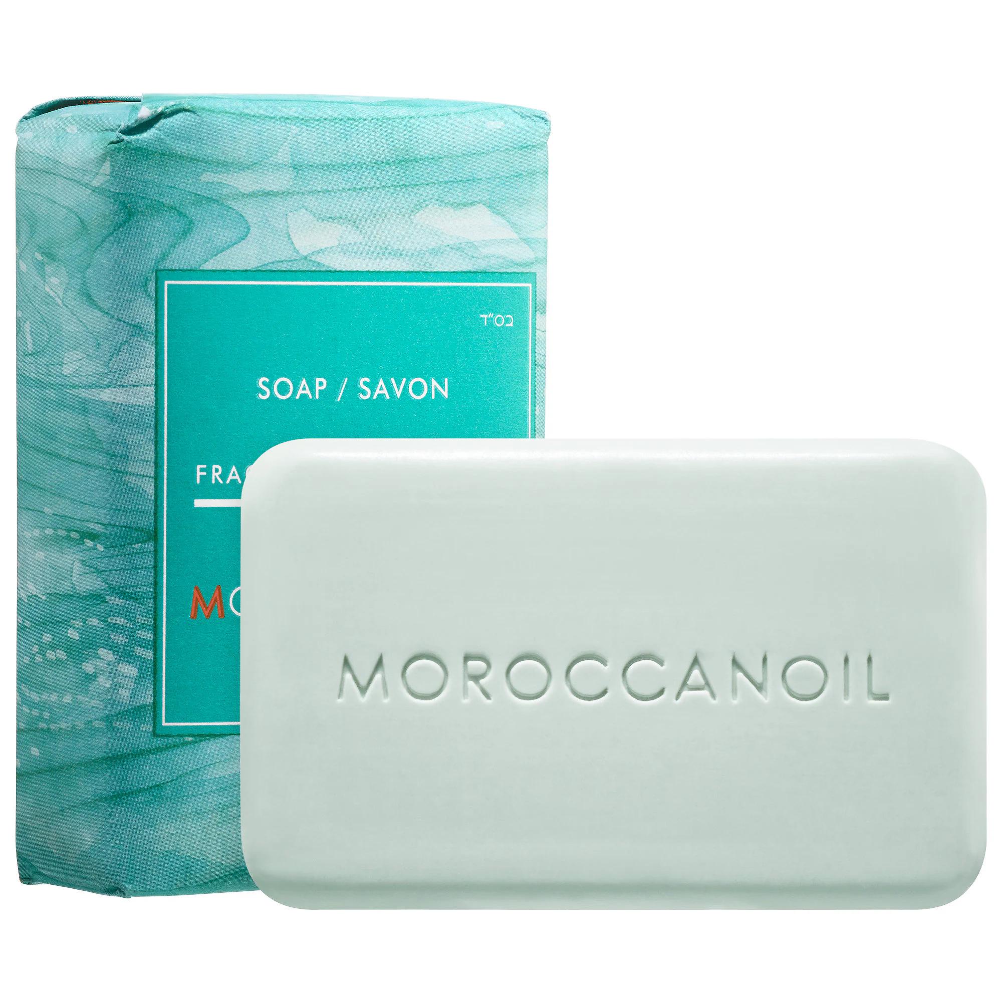 Moroccanoil Hydrating Body Soap Bar: Argan Oil & Shea Butter Cleanser for Dry Skin - Paraben & Phthalate-Free, Originale Fragrance