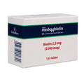 Dermoskin Medohbiotin Biotin 2.5mg Tablets - 120 Count Dietary Supplement for Hair, Skin, and Nail Health