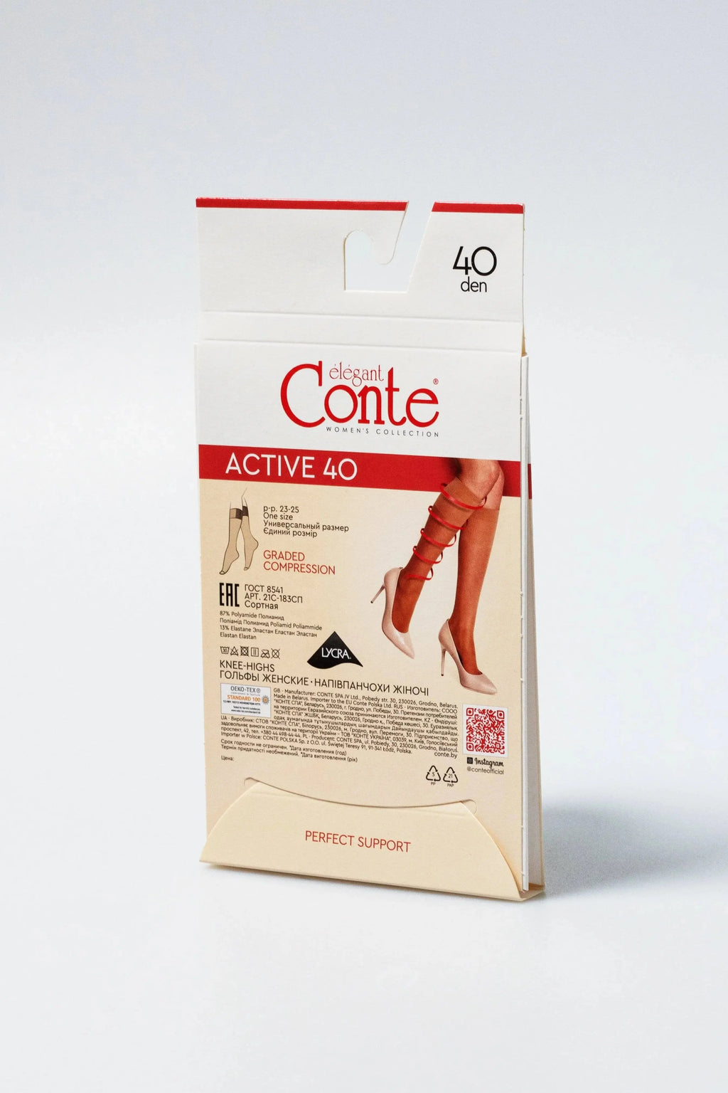 TheRanok.com Knee Highs Conte Active 40 Den (1 pair) — lifestyle context