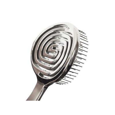 Nascita Pro 3D Flexi Kontrol Hair Brush - Silver Detangling Brush for Easy Hair Management