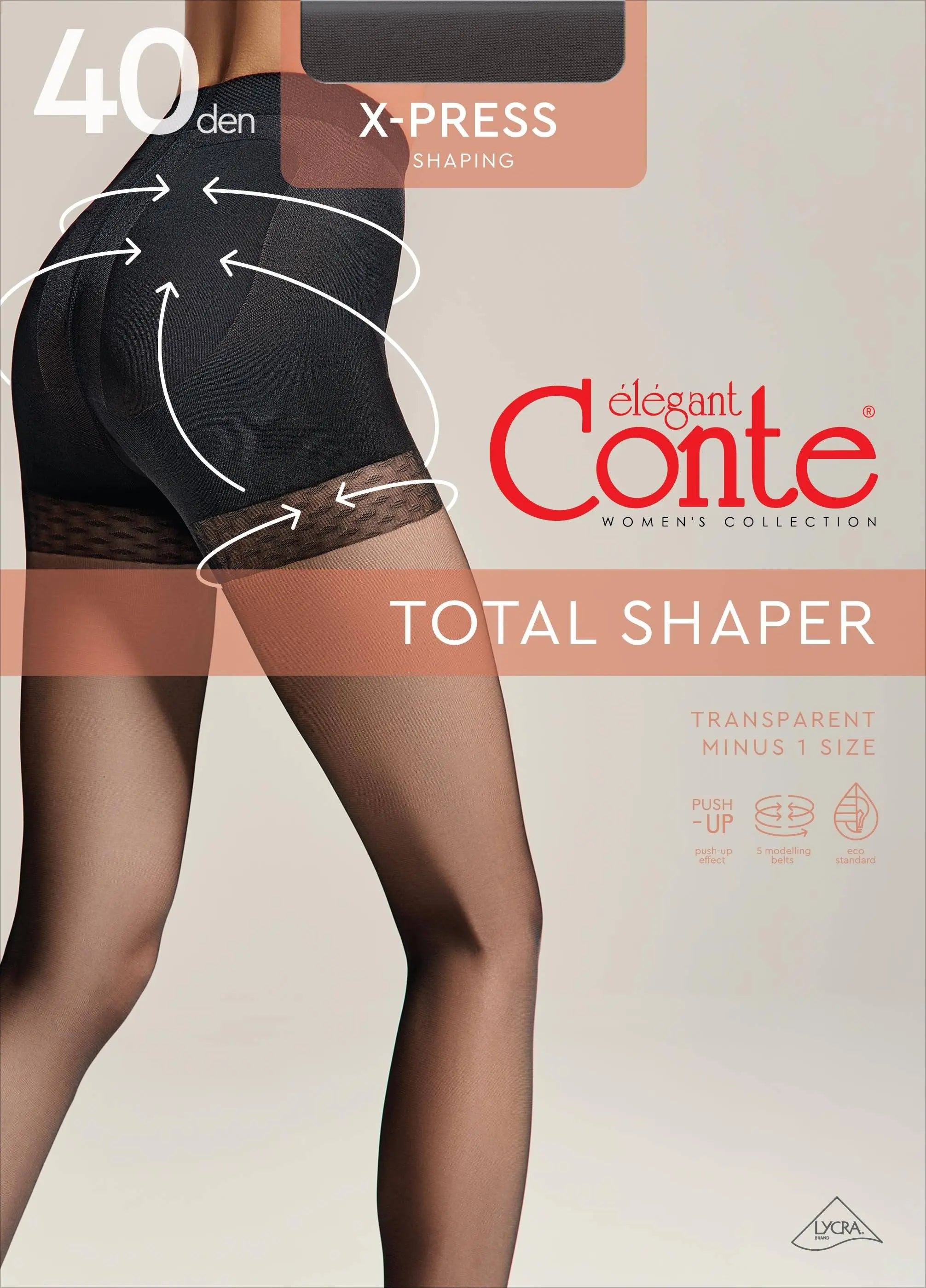 TheRanok.com Tights Conte X-Press 40 Den - Body Shaping — comparison shot