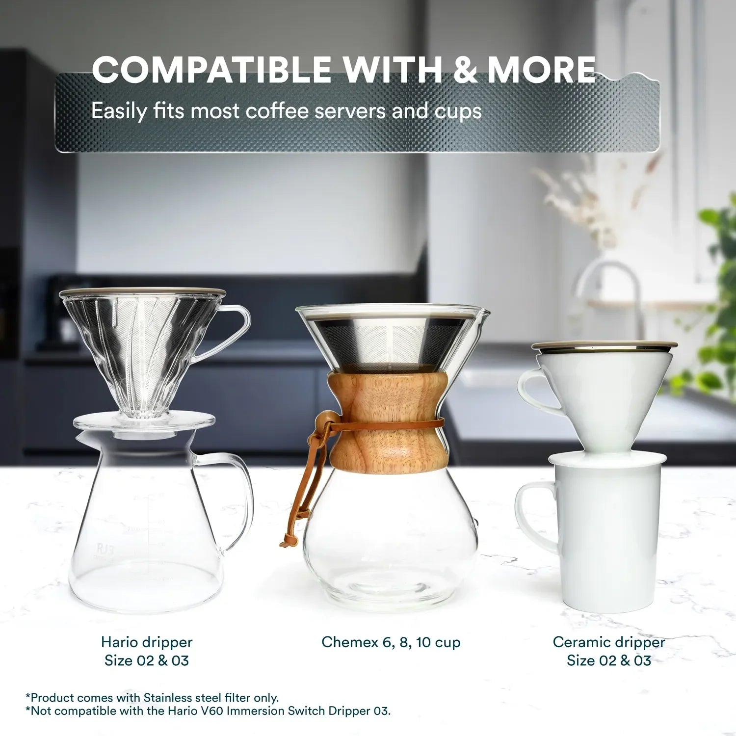 Stainless Steel Coffee Filters – Ovalware, view 10