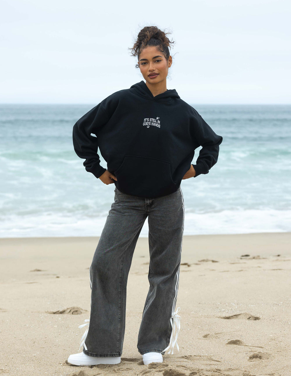 Elevated Faith In God's Hands Unisex Hoodie — main product shot