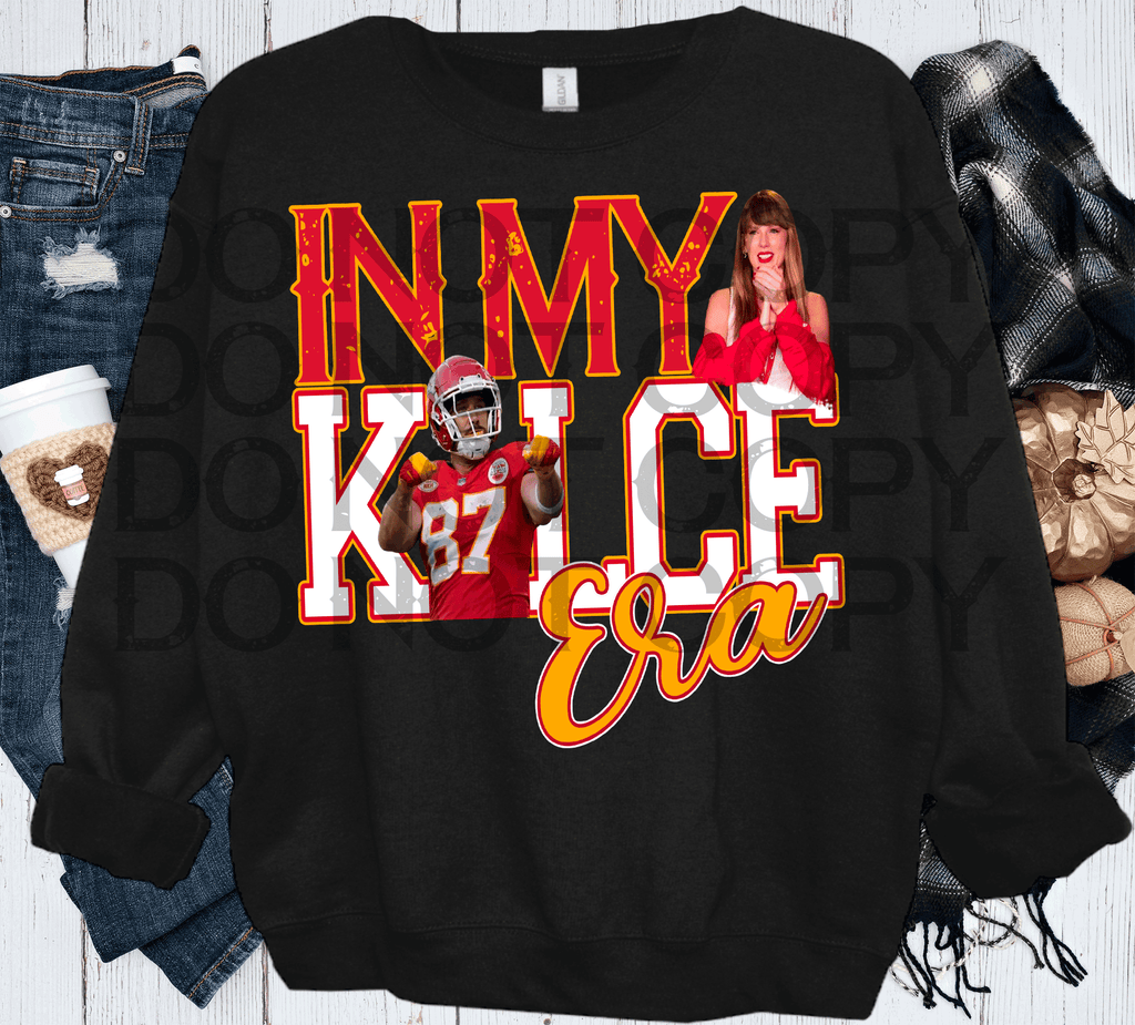 A Blessed Texas Mess Boutique In my Kelce Era Travis Taylor Swift Chiefs Football Swifties — construction detail