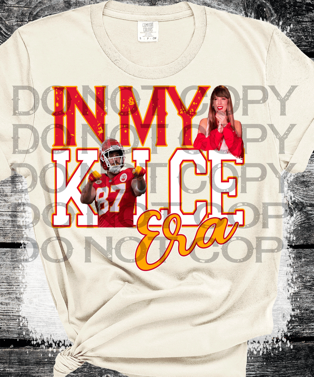 A Blessed Texas Mess Boutique In my Kelce Era Travis Taylor Swift Chiefs Football Swifties — branding close-up