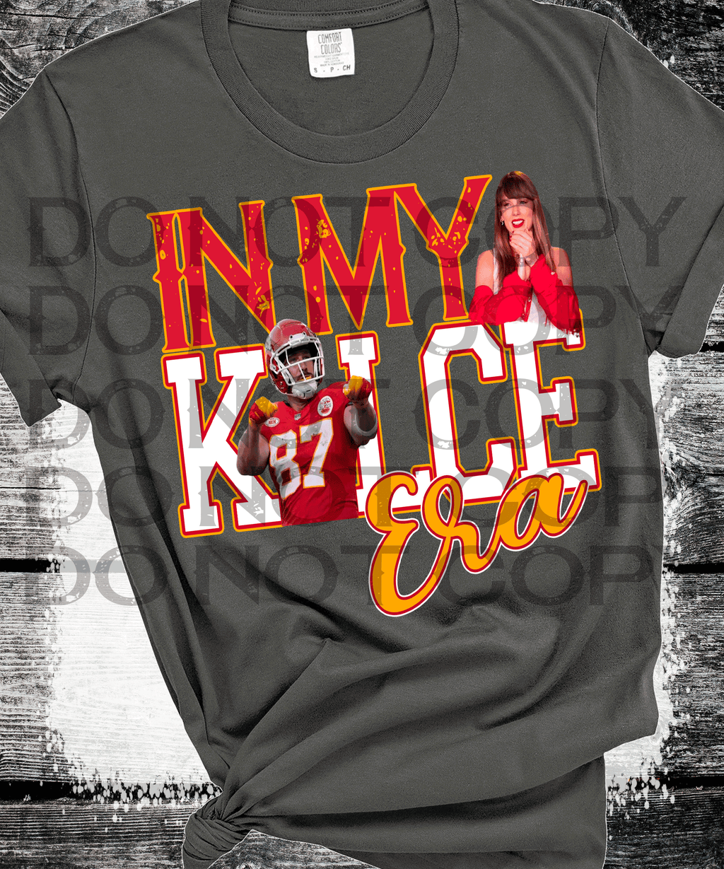 A Blessed Texas Mess Boutique In my Kelce Era Travis Taylor Swift Chiefs Football Swifties — detail and construction