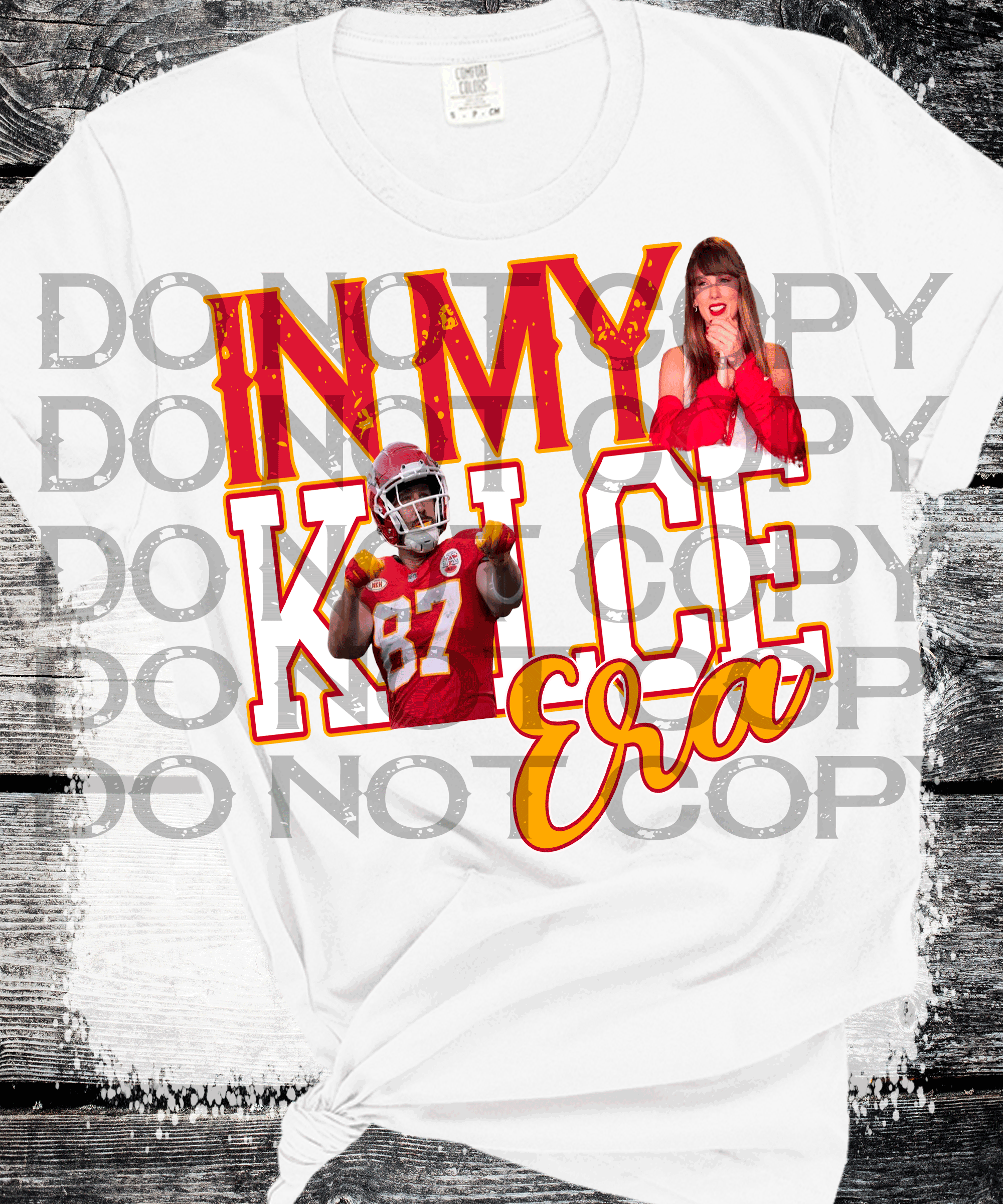 A Blessed Texas Mess Boutique In my Kelce Era Travis Taylor Swift Chiefs Football Swifties — main product shot