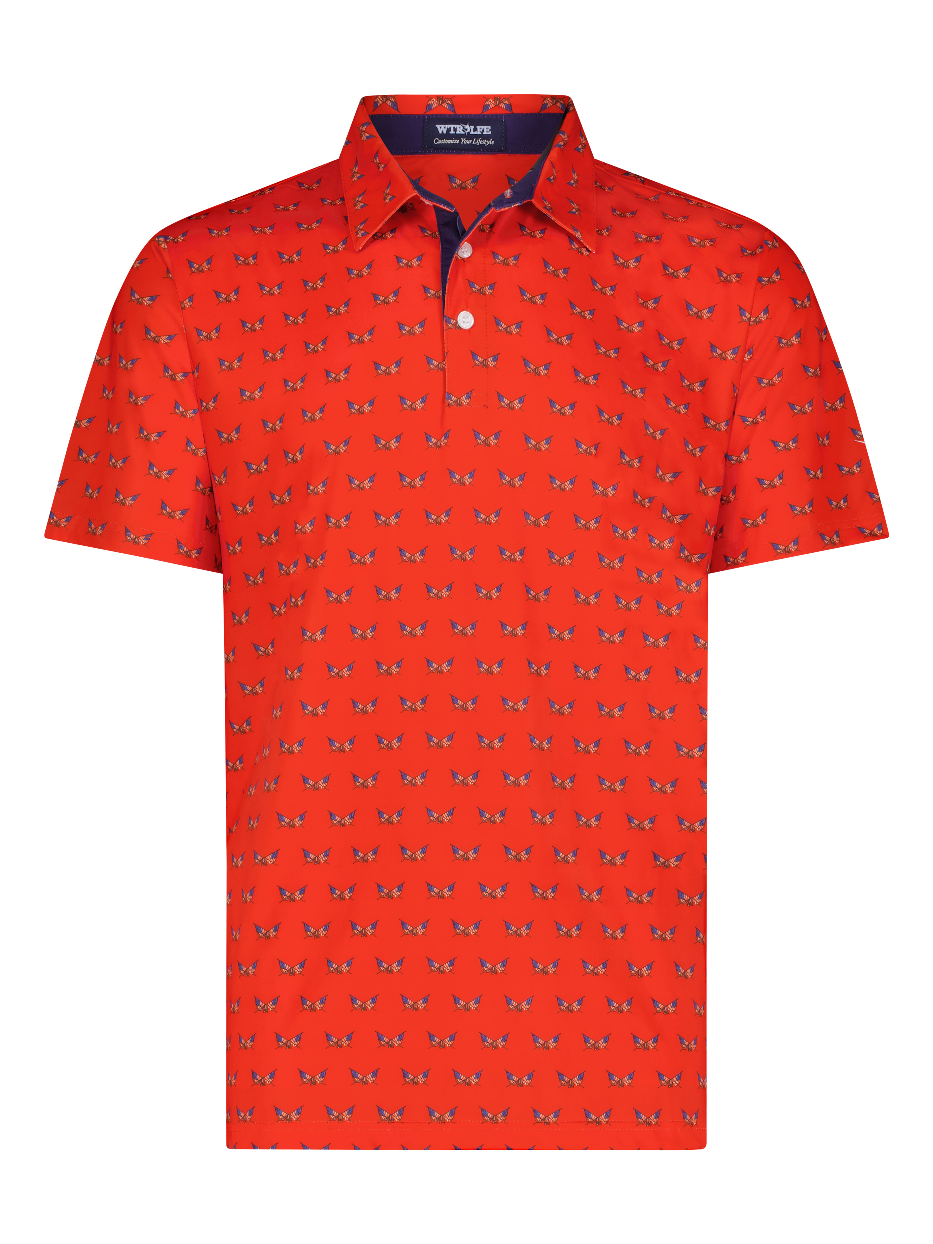 White Water Life Independence Polos — main product shot